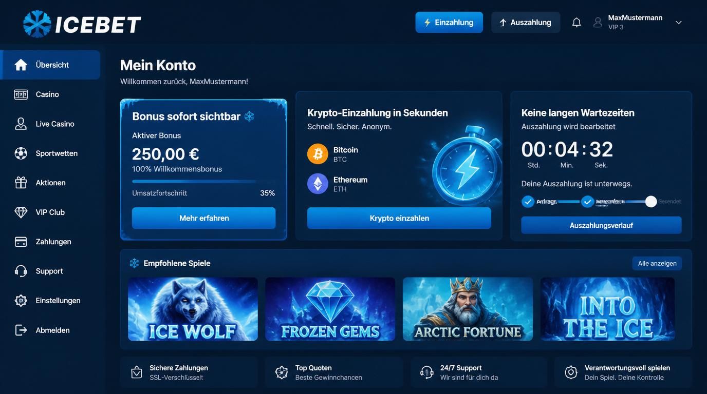 Ein deutscher Spieler analysiert die Bonus-Angebote mit Fokus auf Krypto und Tempo